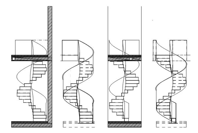 Plan 1 zu: KAB. Wohnungsumbau Stadtvilla Königsallee - Zusammenlegung zweier Wohnungen in einer Stadtvilla aus den 1990er Jahren, Einbau einer Stahlwendeltreppe, Umgestaltung von Bädern, Berlin-Grunewald, 2002-2003, Architekt: Jo Sollich