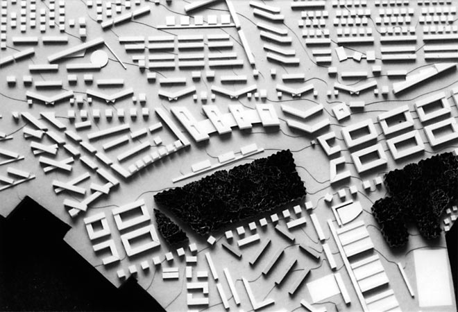 Plan 1 zu: LAY. Städtebaulicher Ideenwettbewerb für einen neuen Stadtteil Layenhof/Mainz, Mainz-Finthen, 1996, Architekt: Jo Sollich