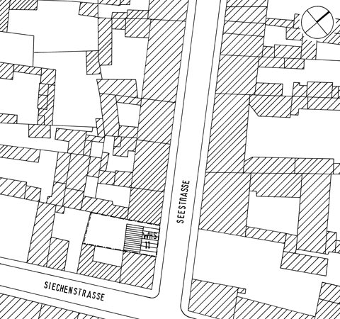 Plan 1 zu: SSN. Sanierung eines Fachwerkhauses in der Seestraße - denkmalgerechte Sanierung eines Hauses aus der Zeit vor dem Stadtbrand, Neuruppin, 1997-1999, Architekt: Jo Sollich 
 Jo Sollich