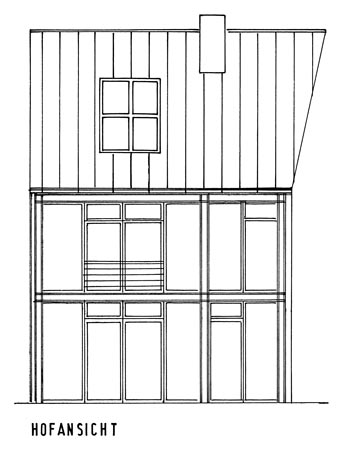 Plan 3 zu: SSN. Sanierung eines Fachwerkhauses in der Seestraße - denkmalgerechte Sanierung eines Hauses aus der Zeit vor dem Stadtbrand, Neuruppin, 1997-1999, Architekt: Jo Sollich 
 Jo Sollich